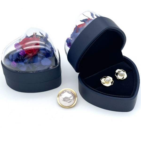 Blue color earring box